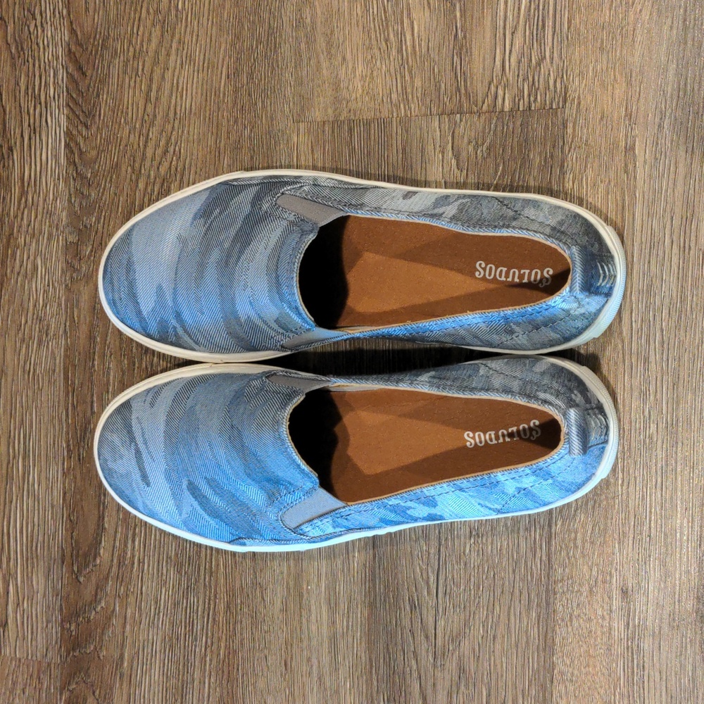 New! Soludos Algarve Men's Slip-on Camo Sneakers